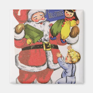 Kerstmis, Victoriaans kerstkaart Magneet