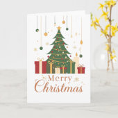 Kerstmis vieren in stijl kaart (Gele Bloem)