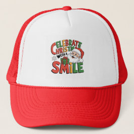 Kerstmis vieren met Santa's glimlach Trucker Pet