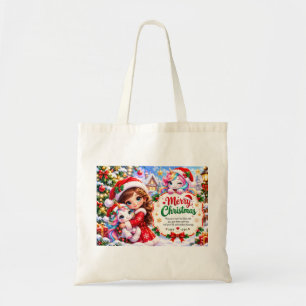 Kerstmis viering boodschappentassen 🎄✨ tote bag