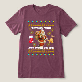 Kerstmis viering Tri-Blend T-shirt