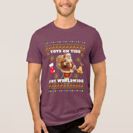 Kerstmis viering Tri-Blend T-shirt