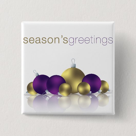 Kerstmis Vierkante Button 5,1 Cm (Voorkant)