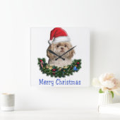 Kerstmis Vierkante Klok (Huis)