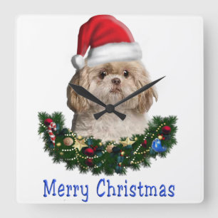 Kerstmis Vierkante Klok
