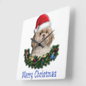 Kerstmis Vierkante Klok (Hoek)