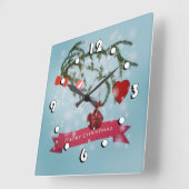 Kerstmis Vierkante Klok (Hoek)