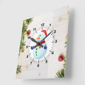 Kerstmis  vierkante klok (Hoek)