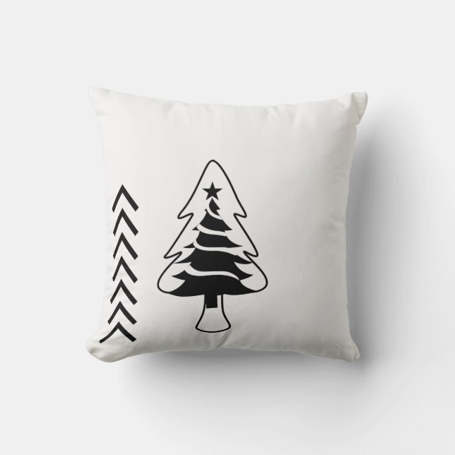 Kerstmis vierkante kussen huisdecoratie (Voorkant)