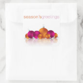 Kerstmis Vierkante Sticker (Tas)