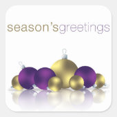 Kerstmis Vierkante Sticker (Voorkant)