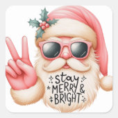 Kerstmis Vierkante Sticker (Voorkant)