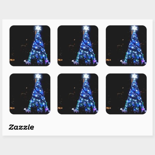 Kerstmis Vierkante Sticker (Vel)