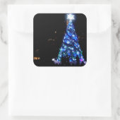 Kerstmis Vierkante Sticker (Tas)