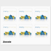 Kerstmis Vierkante Sticker (Vel)