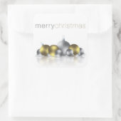 Kerstmis Vierkante Sticker (Tas)