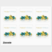 Kerstmis Vierkante Sticker (Vel)