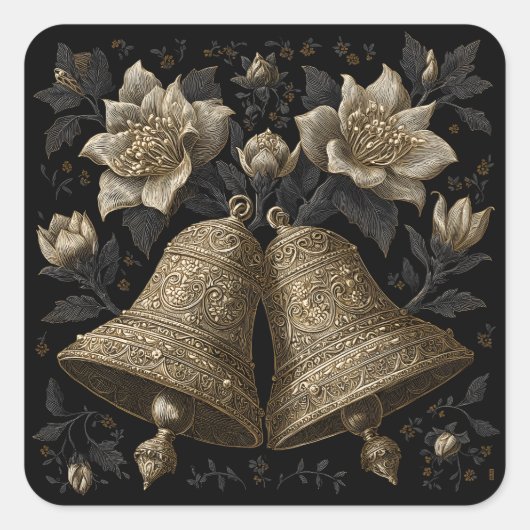 Kerstmis Vierkante Sticker (Voorkant)