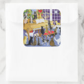 Kerstmis Vierkante Sticker (Tas)