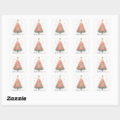 Kerstmis Vierkante Sticker (Vel)
