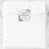 Kerstmis Vierkante Sticker (Tas)