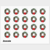 Kerstmis Vierkante Sticker (Vel)