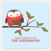 Kerstmis Vierkante Sticker (Voorkant)