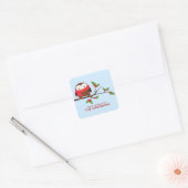 Kerstmis Vierkante Sticker (Envelop)