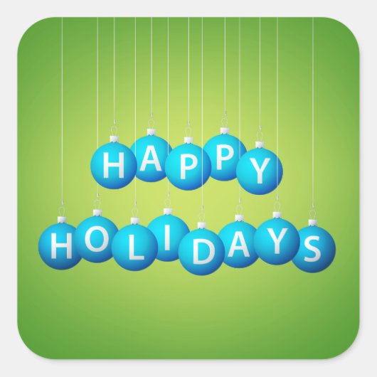 Kerstmis Vierkante Sticker (Voorkant)