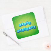 Kerstmis Vierkante Sticker (Envelop)