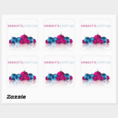 Kerstmis Vierkante Sticker (Vel)