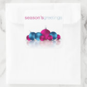 Kerstmis Vierkante Sticker (Tas)