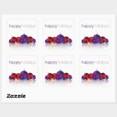 Kerstmis Vierkante Sticker (Vel)