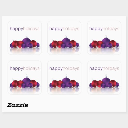 Kerstmis Vierkante Sticker (Vel)