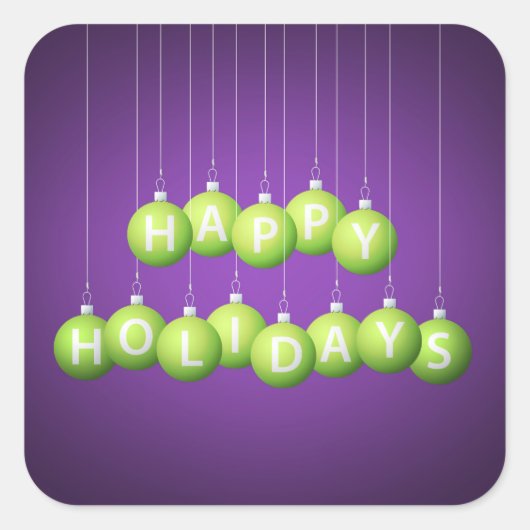 Kerstmis Vierkante Sticker (Voorkant)