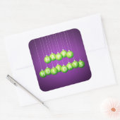 Kerstmis Vierkante Sticker (Envelop)