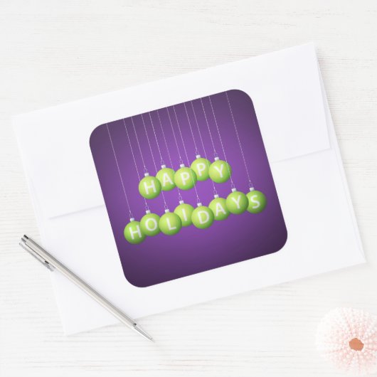 Kerstmis Vierkante Sticker (Envelop)