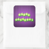 Kerstmis Vierkante Sticker (Tas)