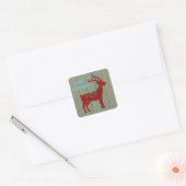 Kerstmis Vierkante Sticker (Envelop)