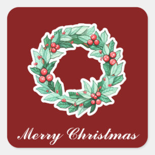 Kerstmis Vierkante Sticker