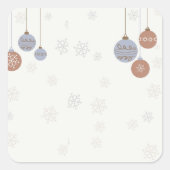 kerstmis vierkante sticker (Voorkant)