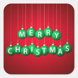 Kerstmis Vierkante Sticker