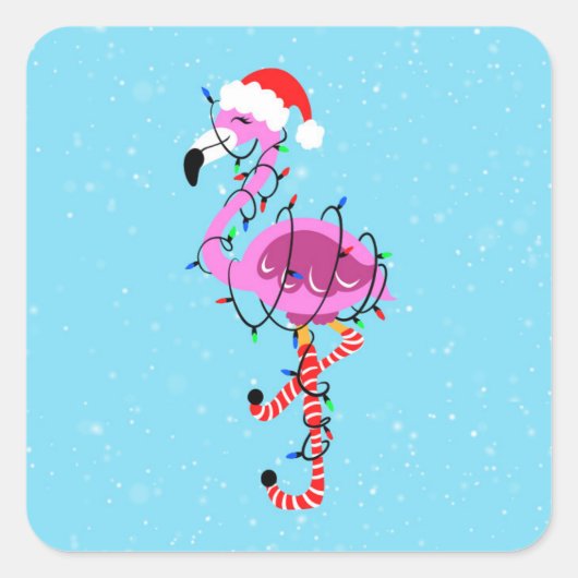 Kerstmis Vierkante Sticker (Voorkant)
