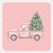 Kerstmis Vierkante Sticker (Voorkant)