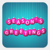 Kerstmis Vierkante Sticker (Voorkant)