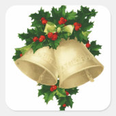 Kerstmis Vierkante Sticker (Voorkant)