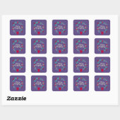 Kerstmis Vierkante Sticker (Vel)