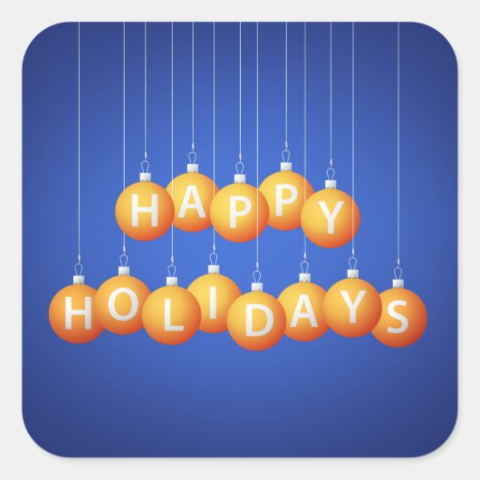 Kerstmis Vierkante Sticker (Voorkant)