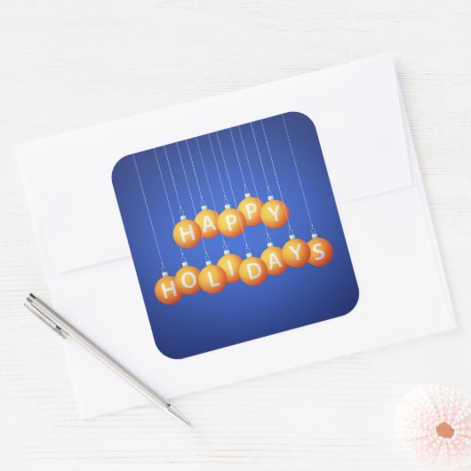 Kerstmis Vierkante Sticker (Envelop)