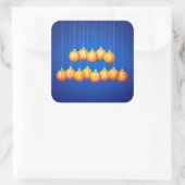 Kerstmis Vierkante Sticker (Tas)